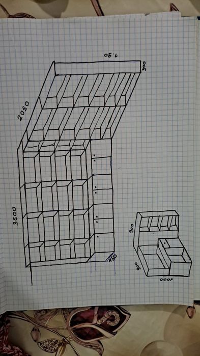 Ветрина для торговли новый