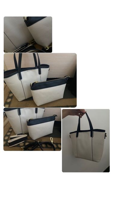 Сумка + клатч, комплект с ремешком