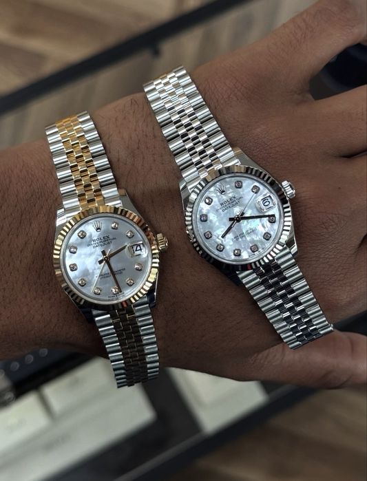 Rolex Date-Just Diamond 31 Mother of Pearl Dial