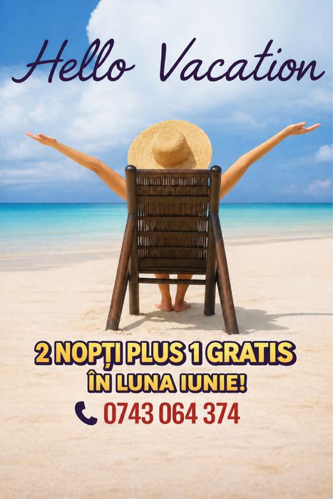 Închiriez ap in luna iunie 1 noapte gratis , ( sejur minim 2 n)