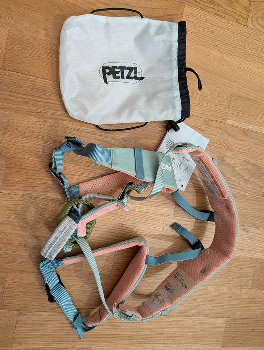 Ham escalada copii / juniori Petzl MACCHU Verde/Jad - nou cu factura
