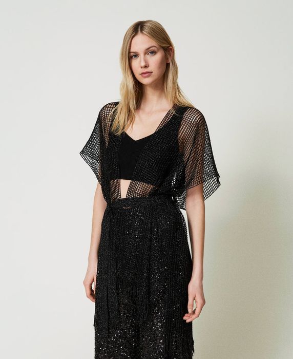 Мрежеста блуза от лютекс Twinset,размер S, нова с етикет!