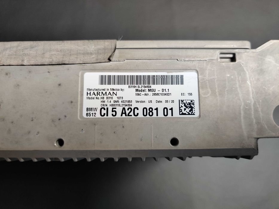 Unitate Navigatie BMW MGU D1.1 B316 HW 1.4 -APIX-G01 G05 G16 G20 G30 G80 G82