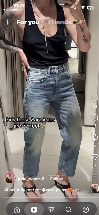 Нови дънки Zara, 34 размер