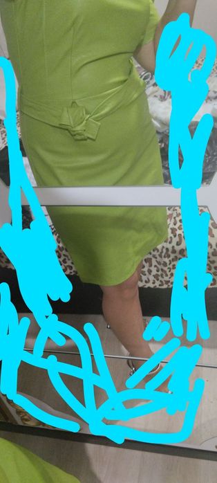 Вечерна  рокля кожена