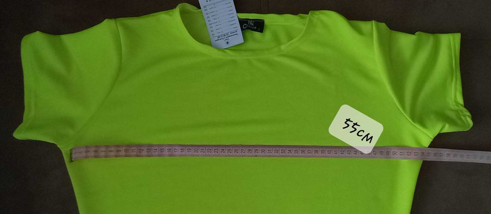 Лятна жълто-зелена електрикова рокля