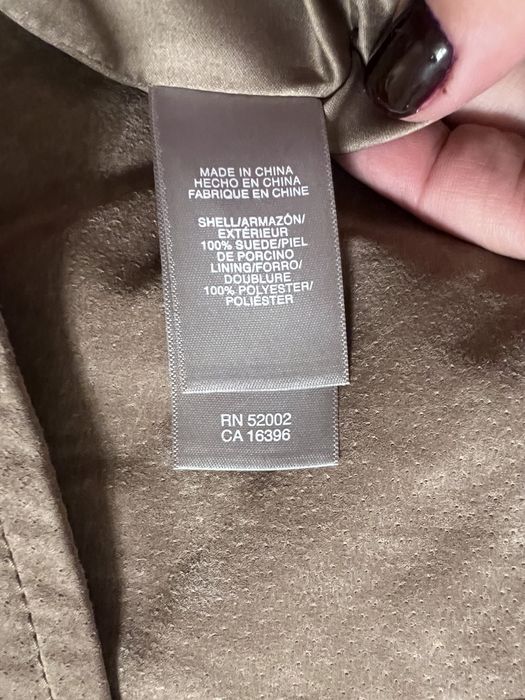 Geaca dama Liz Claiborne piele intoarsa