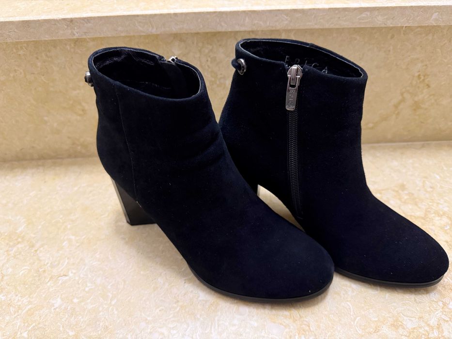 Botine/Ghete din piele Epica cu toc 4-5cm