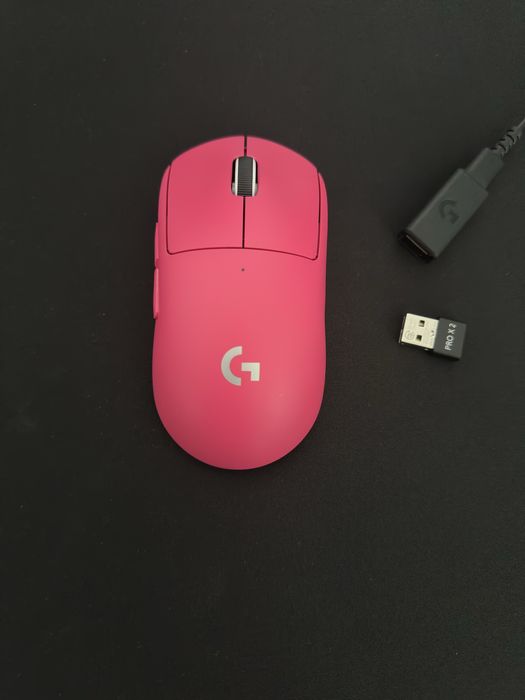 Mouse gaming Logitech G PRO X Superlight 2 Magenta - Impecabil + Cutie Transport