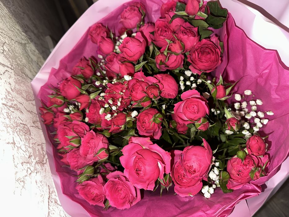 букет цветы спрей розы