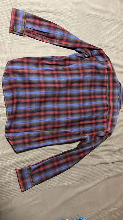 Cămașă în carouri Hugo Boss Orange, mărimea L