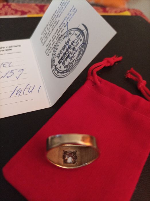 Inel aur model ghiul