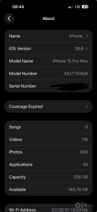 IPhone 15 pro max black