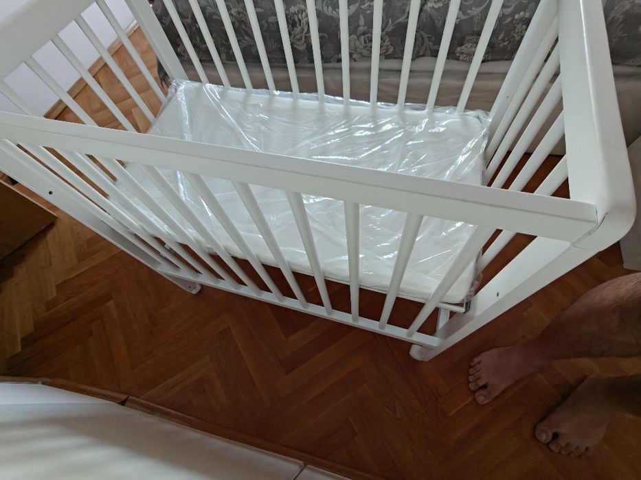 NINA 2 бебешка кошара NEXT TO ME с матрак 40X80 см