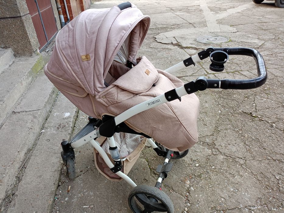 Количка 3в1 Корели римини + подарък сгъваема кошара с матрак и чаршаф!