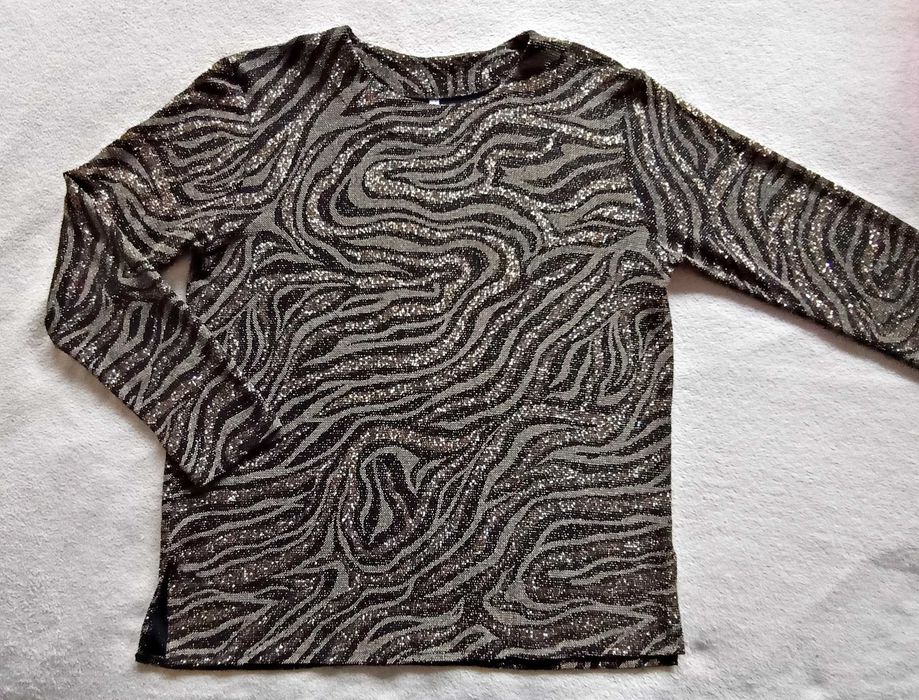 Супер еластична макси официална блуза с дълъг ръкав