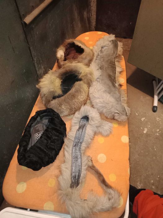 lot guler fular si caciuli din blana