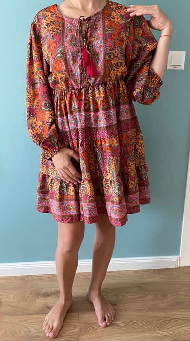 Многоцветна лятна рокля