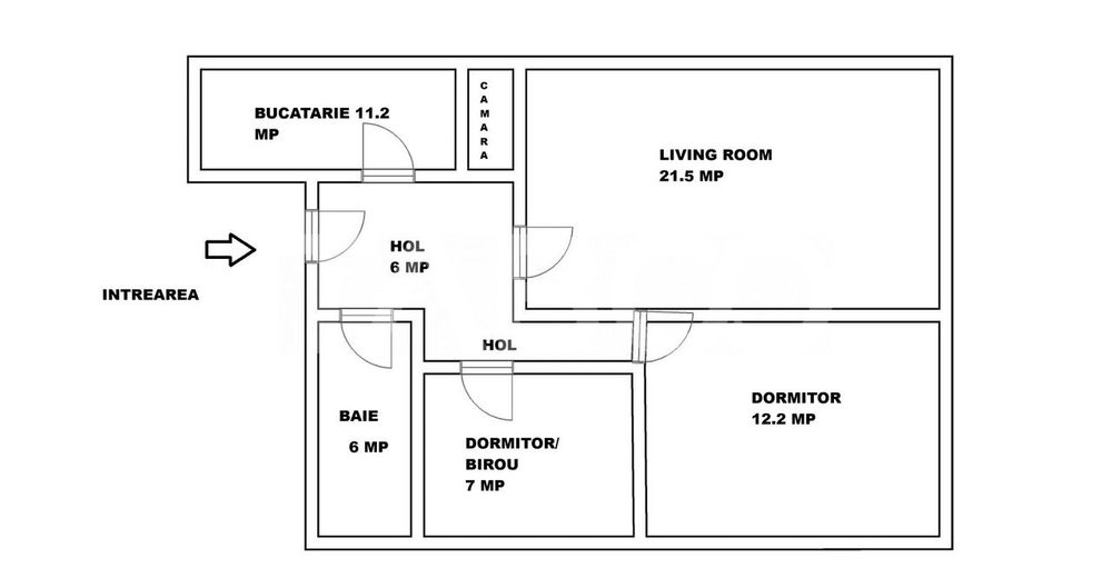 Apartament la casa de inchiriat 3 camere zona Sub Arini din Sibiu