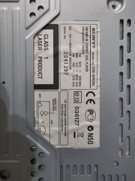 Cd player auto Sony usb