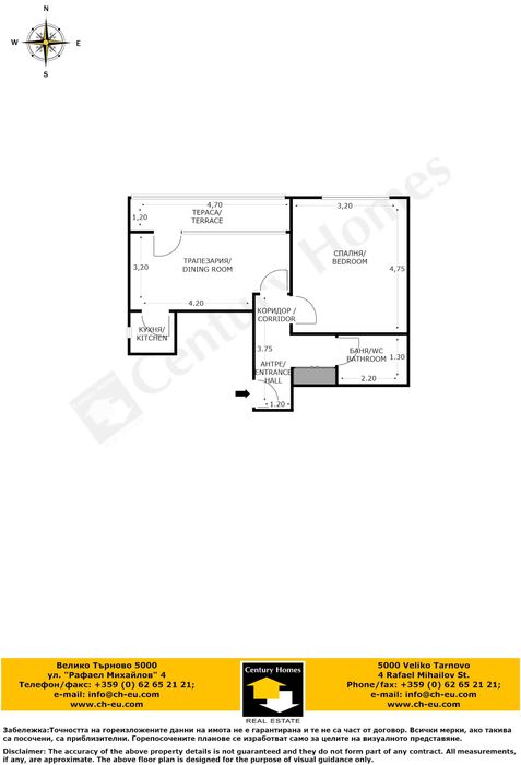 Продава се Двустаен апартамент в Велико Търново, Център - 50 кв.м за 1600 €/кв.м - Снимка #8
