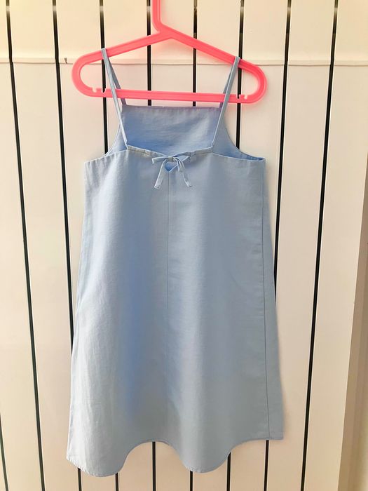 Чисто нова синя детска рокля  Zara 134 см ,9 год