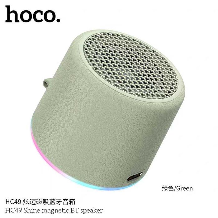 Hoco HC49 Magnetic Mini BT колонка 8W с RGB подсветкой для iPhone 17