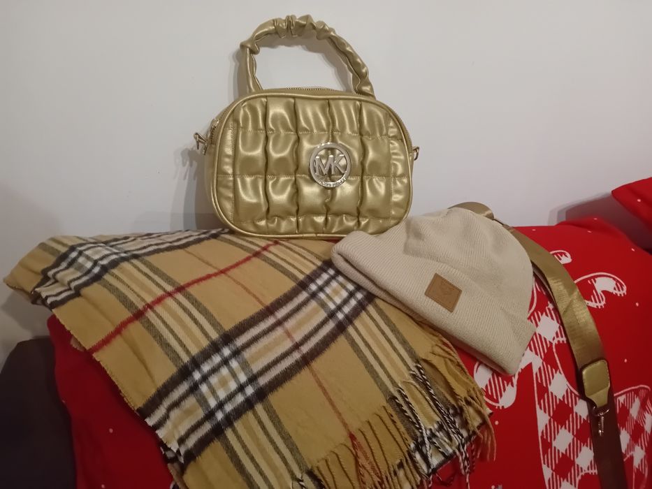 Сет чанта, шал,шапка