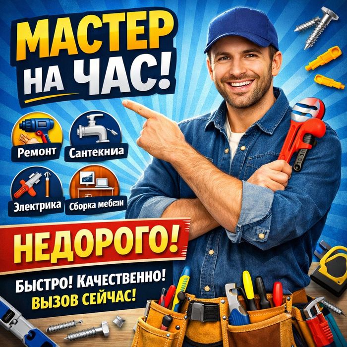Мастер на час электрика сантехника