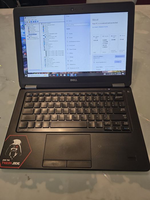 Laptop Dell E7250, i5-5300, ram 8gb, ssd 128gb, bat 3h