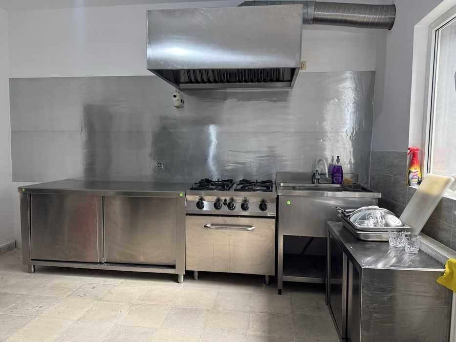 Mobilier de bucătărie din oțel inoxidabil & grătar mare Full Inox