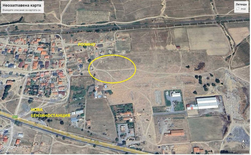 Продава се Парцел в с. Розино, Област Пловдив - 600 кв.м за 15 €/кв.м - Снимка #2