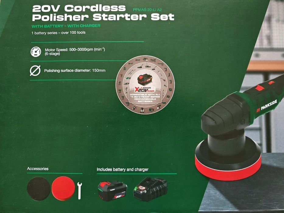 Masina de Polisat Polishat Orbitala Parkside cu Acumulator 150 mm Noua
