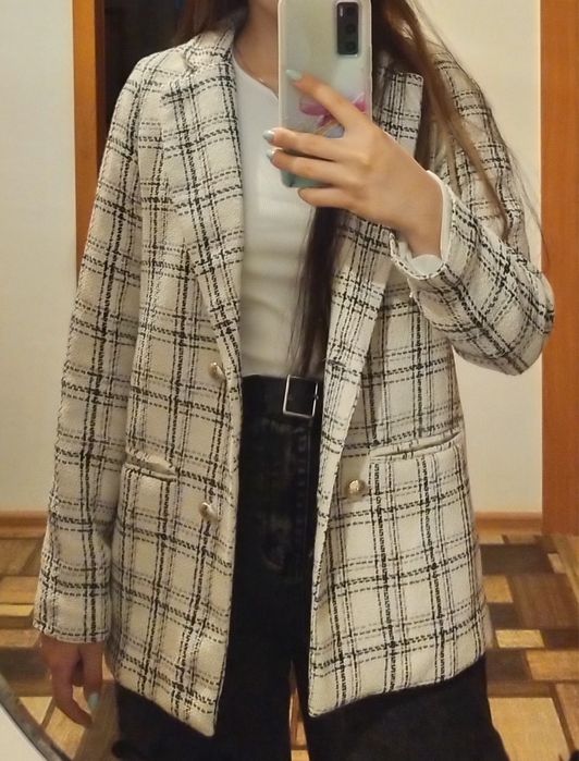 Пиджак твидовый