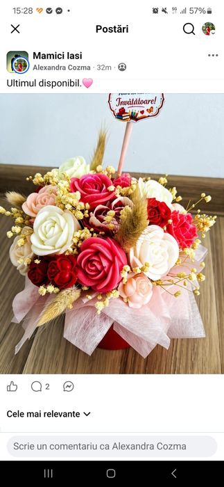 Buchet de flori din ceara