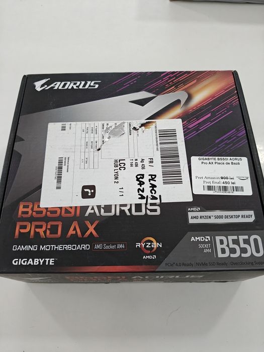 Placă de bază Gigabyte  B550i AORUS ,Pro AX, AM4