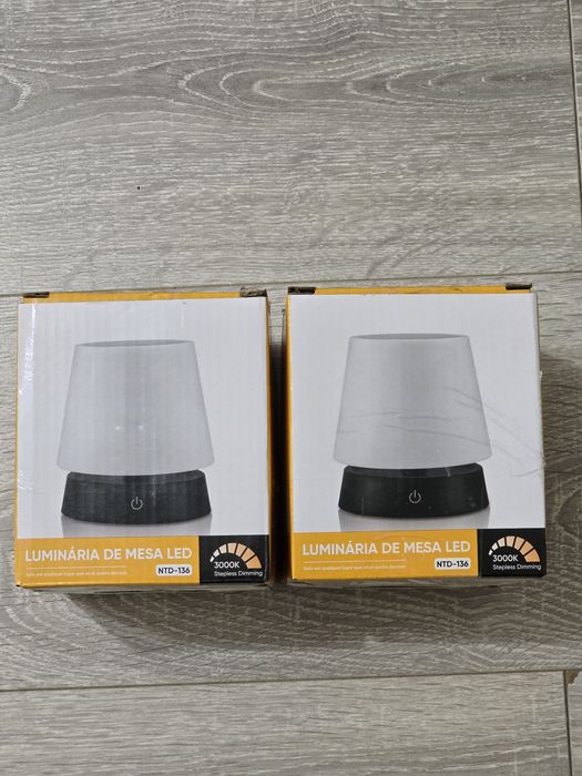 Lămpi de Masă LED RIRIDAMAI - Set 2 bucăți, Reglabile, Reîncărcabile