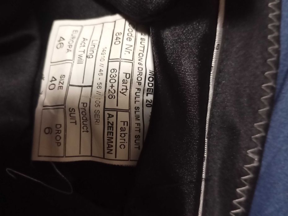 Костюм Antoni Zeeman, черный.