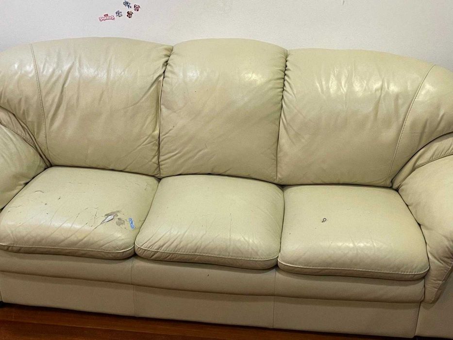 set canapea + 2 fotolii piele naturala Mobexpert Bucuresti sector 1