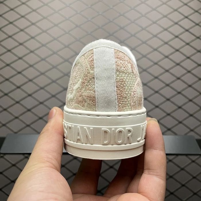 CD Walk'n'Dior Sneaker "Pink Toile de Jouy Embroidery"