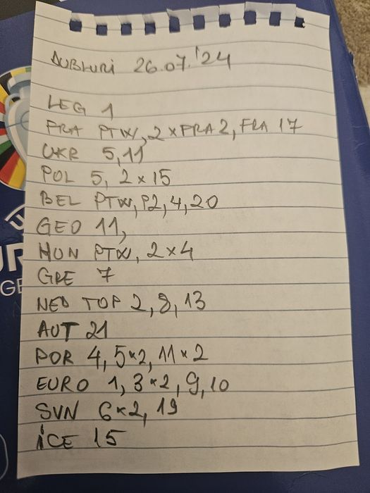 Stikere dubluri euro 2024 schimb