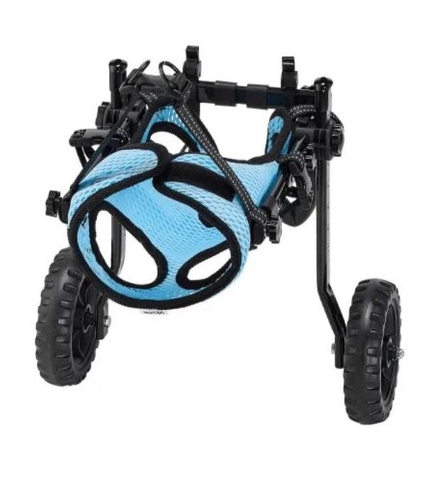 Scaun cu rotile nou pentru catei cu probleme la picioarele din spate