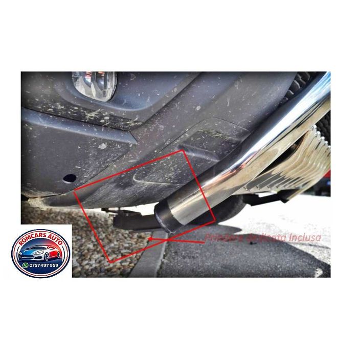 Bulbar inox compatibil Dacia Duster II 2018-2024 cu kit montaj inclus