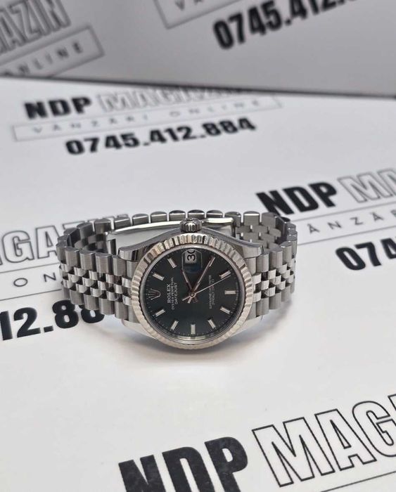 Ceas de dama Rolex Datejust 31MM Automatic , Bratara Jubilee si Bezel 18K aur alb