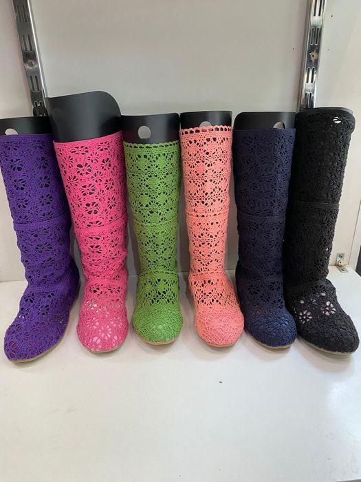 Cizme croșetate de vara marime de la 35-40
