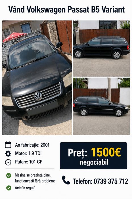 Mașina  volkswagen