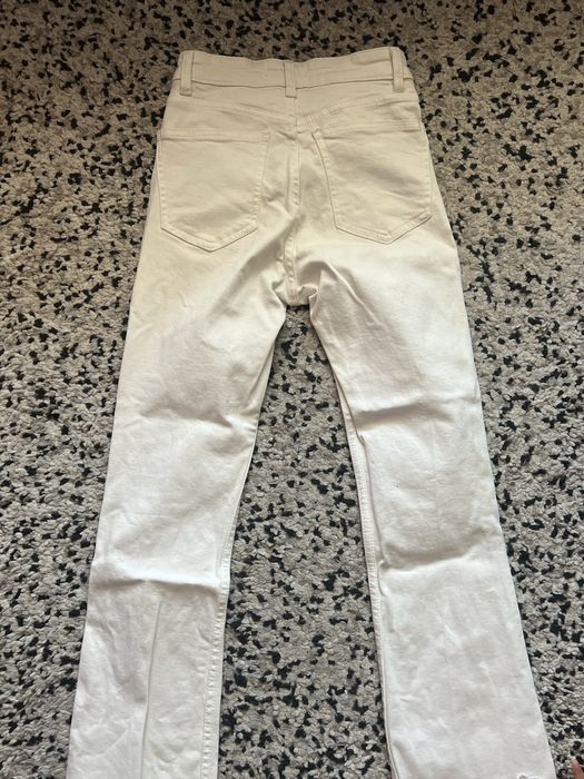 Zara бели дамски дънки