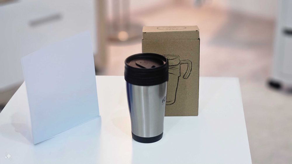 Cana termos 450 ml inox cu maner