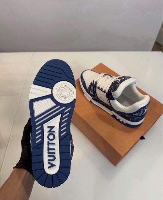 Adidasi LV Trainers PREMIUM Blue Denim- FULL BOX