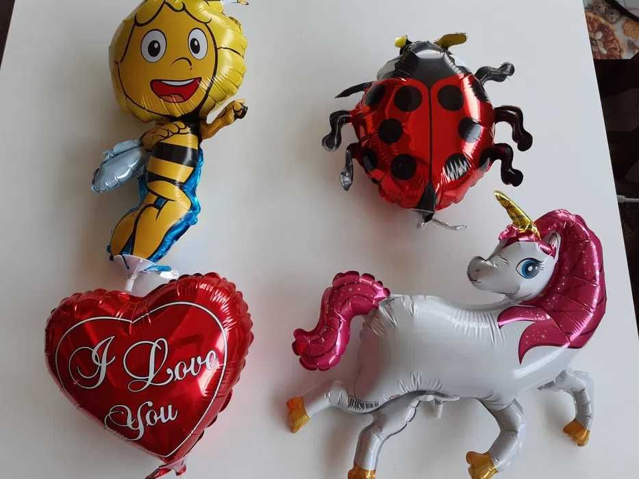 Балони фолиеви надути с въздух, на пръчка